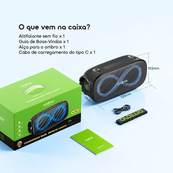 SpaceBox Pro · Preto · Som 80W 5