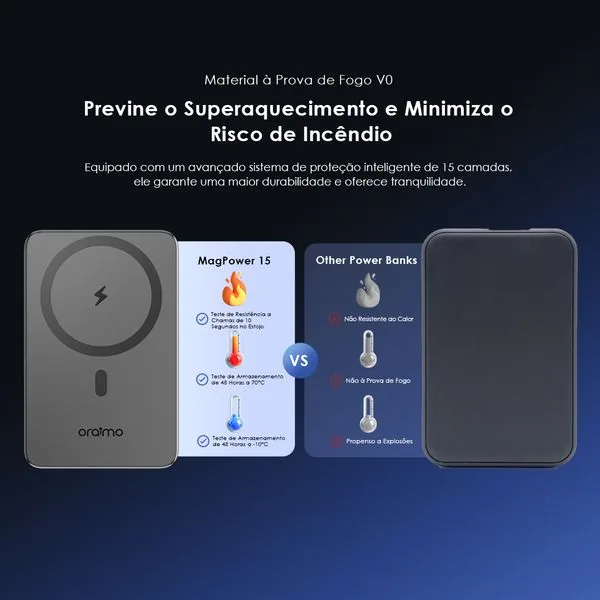 MagPower 15 · Preto · Carga rápida 22,5W 5