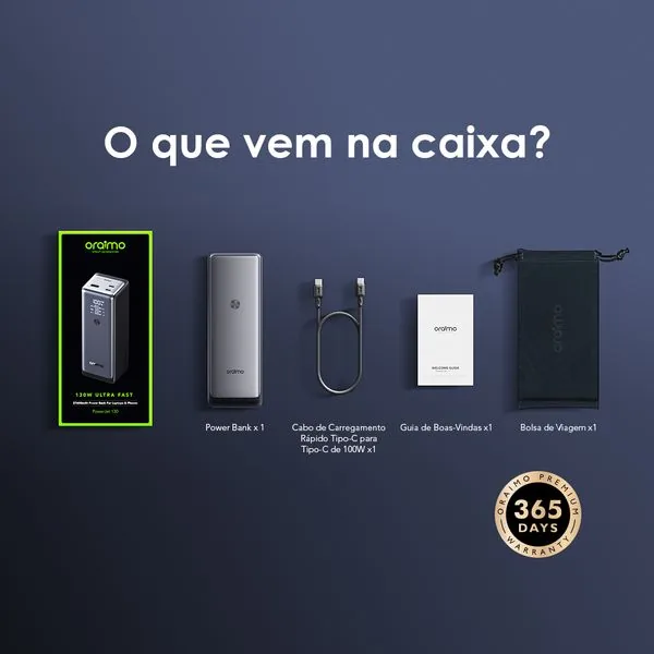 PowerJet 130 · Preto · Carga rápida 130W 5