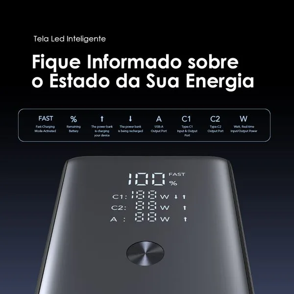 PowerJet 130 · Preto · Carga rápida 130W 2