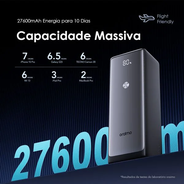 PowerJet 130 · Preto · Carga rápida 130W 4