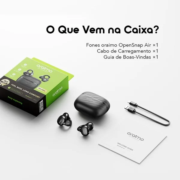 OpenSnap Air · Preto · Leve e fixe 5