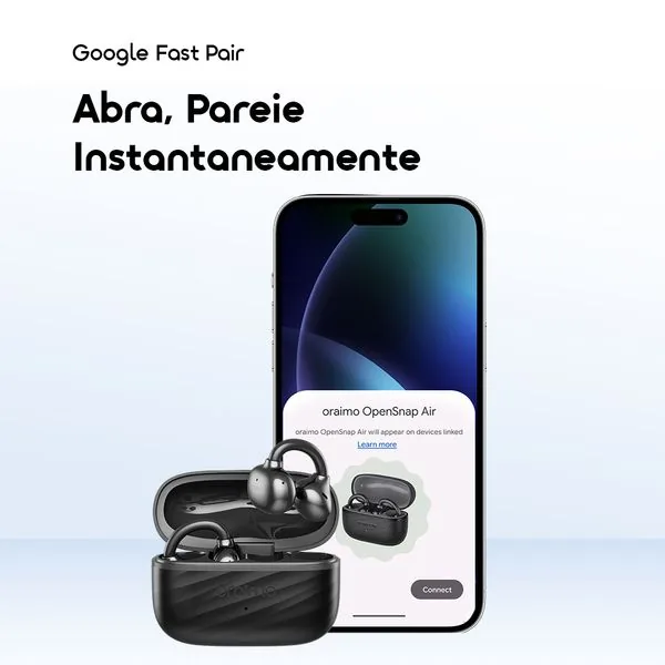 OpenSnap Air · Preto · Leve e fixe 4