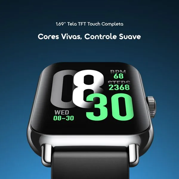 Watch 6 Pro · Cromado · Ecrã 1,69″ 2