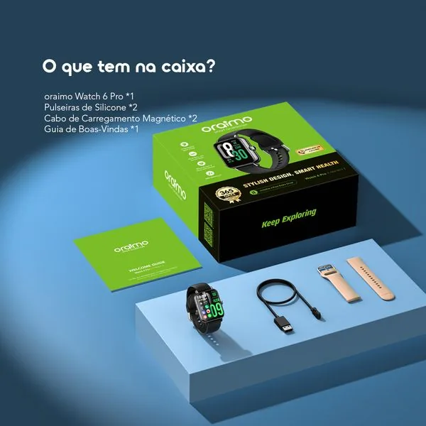 Watch 6 Pro · Cromado · Ecrã 1,69″ 5