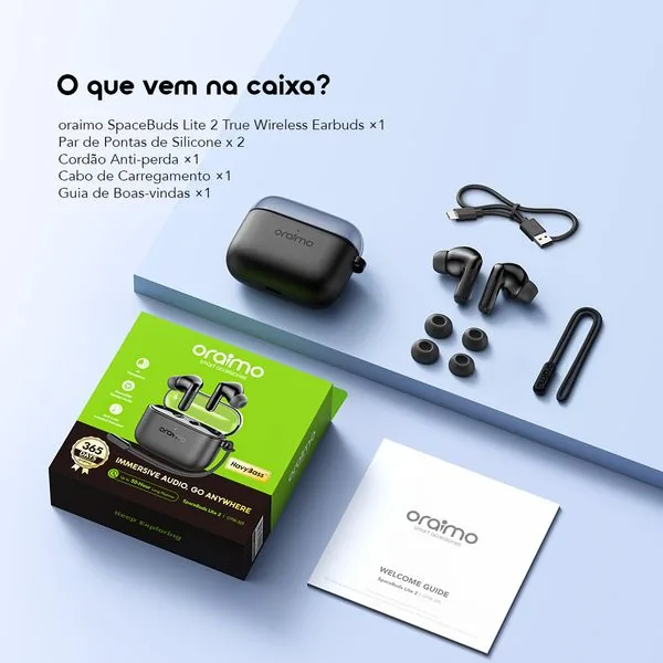 SpaceBuds Lite 2 · Preto · Áudio 360° 4