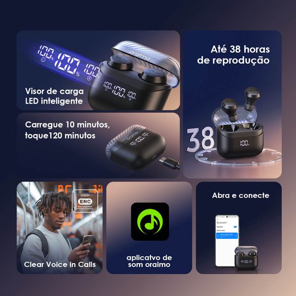 AirBuds 4 ENC Verdadeiros fones de Ouvido sem fio 3