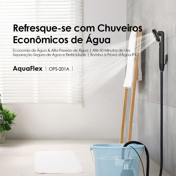 AquaFlex Chuveiro portátil 60min de uso 2