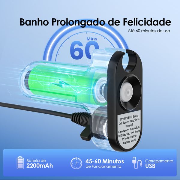 AquaFlex Chuveiro portátil 60min de uso 5
