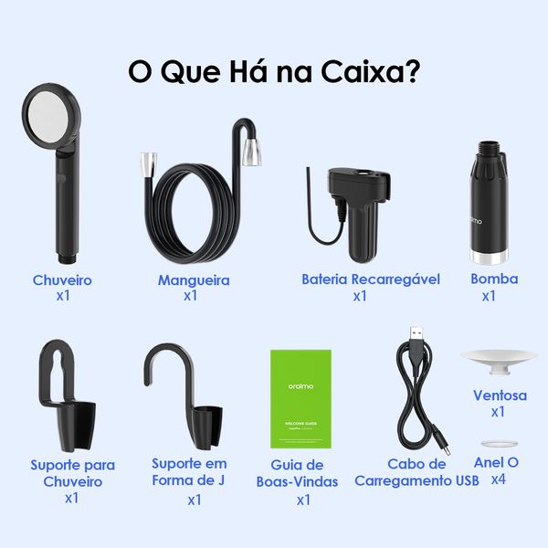 AquaFlex Chuveiro portátil 60min de uso 9