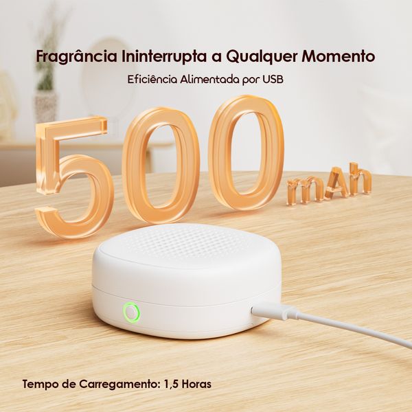 AromaGlow Difusor de Aromaterapia RecarregáVel Sem áGua 8