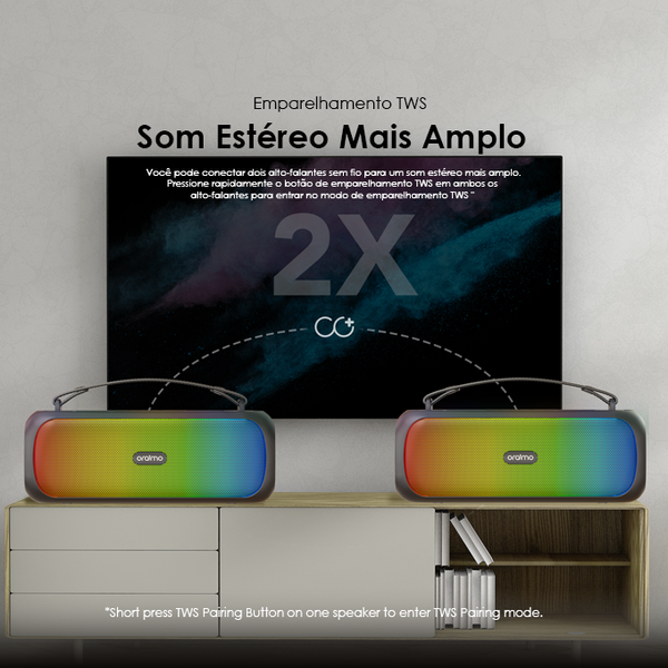 Boom 30W Colunas Bluetooth 8