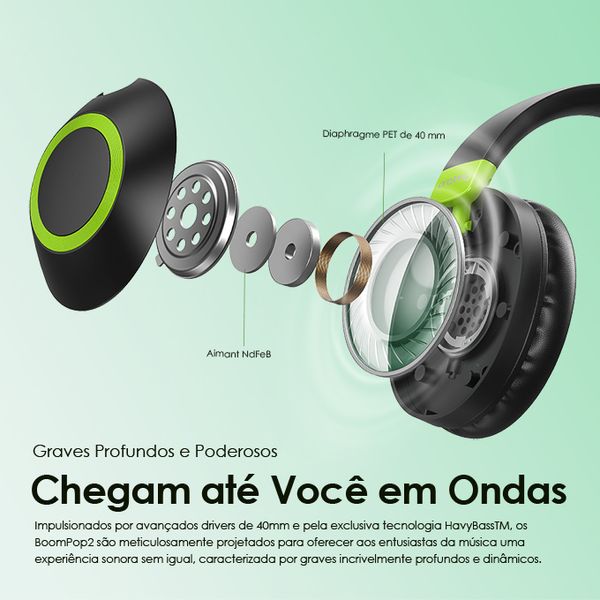 BoomPop 2 ENC Auriculares Sem Fio Circumaurais 3