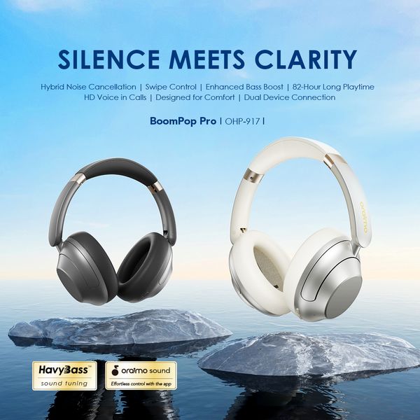 BoomPop Pro Fones de Ouvido Over-Ear com ANC 2