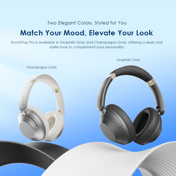 BoomPop Pro Fones de Ouvido Over-Ear com ANC 11