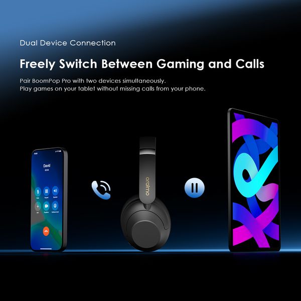 BoomPop Pro Fones de Ouvido Over-Ear com ANC 9