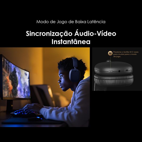 BoomPopLite Auscultadores sem fios ENC Over-Ear 7