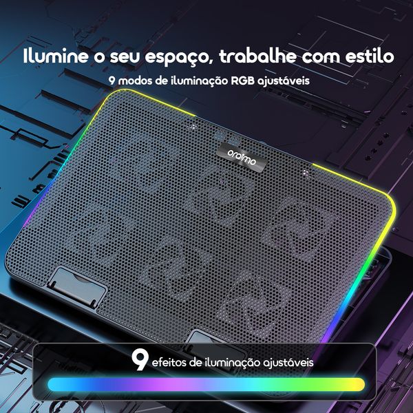 ChillDock Refrigerador para portátil com duas portas USB 4