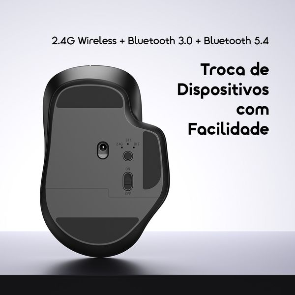 ClickFlow 2 Rato sem fio ergonómico multimodo