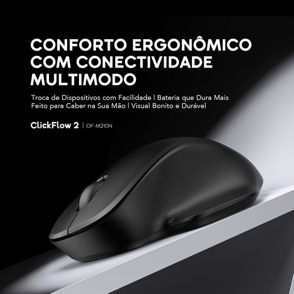 ClickFlow 2 Rato sem fio ergonómico multimodo 6