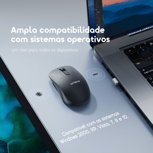 ClickFlow Rato sem fios de 1600 CPI 5