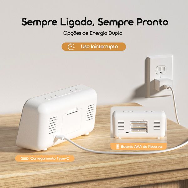 ClockPoint Air Despertador recarregável 3