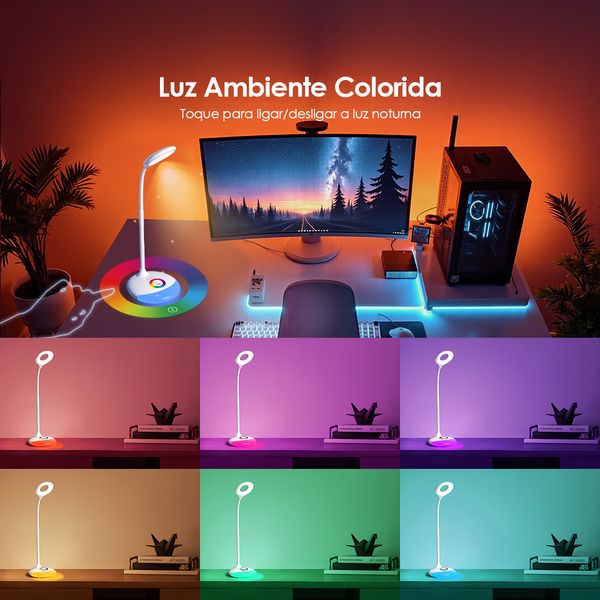 Corner Glow 5W RGB Lâmpada de Mesa com Luz Ambiente 5