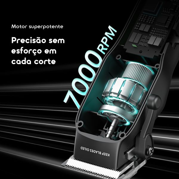 EasyCut 2 Máquina de cortar cabelo super potente de 10 W com carregamento rápido 3