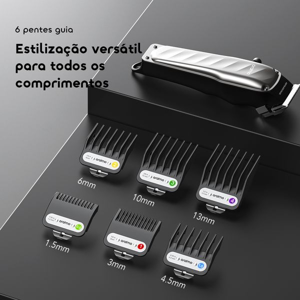 EasyCut 2 Máquina de cortar cabelo super potente de 10 W com carregamento rápido 8