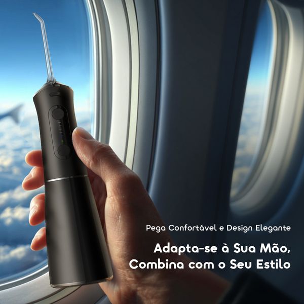 FlossJet Pro Fio dentário inteligente e confortável com 5 modos de limpeza. 6