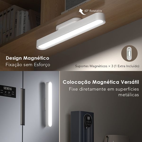 GlowMagnetic Luz magnética de 5W e 300 lúmens, 2 unid. 4