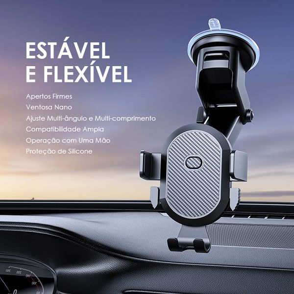 Hydra 3 Suporte Veicular Flexível com Super Sucção 2