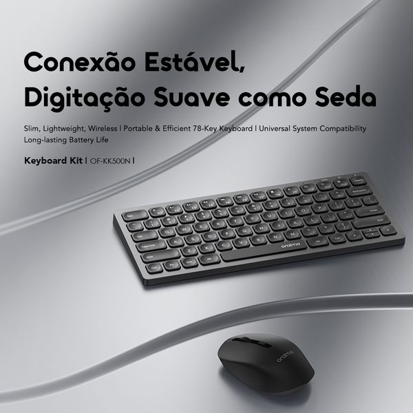 Keyboard kit Kit de teclado e rato sem fios 2