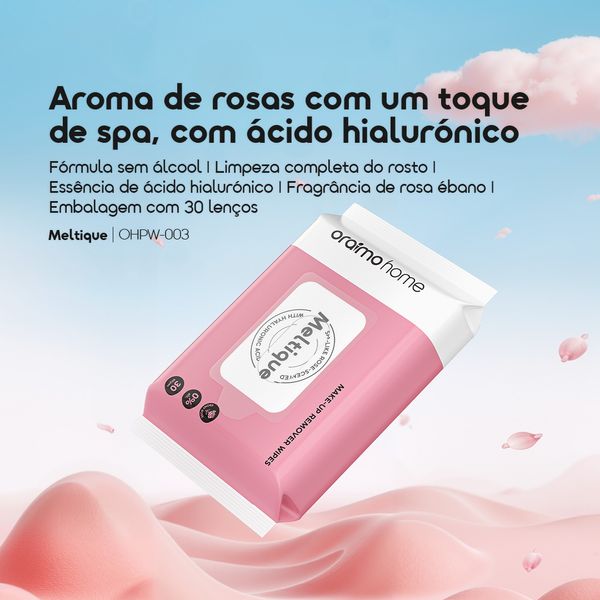 Meltique 1*30 Lenços Desmaquilhantes com Ácido Hialurónico Sem Álcool 2