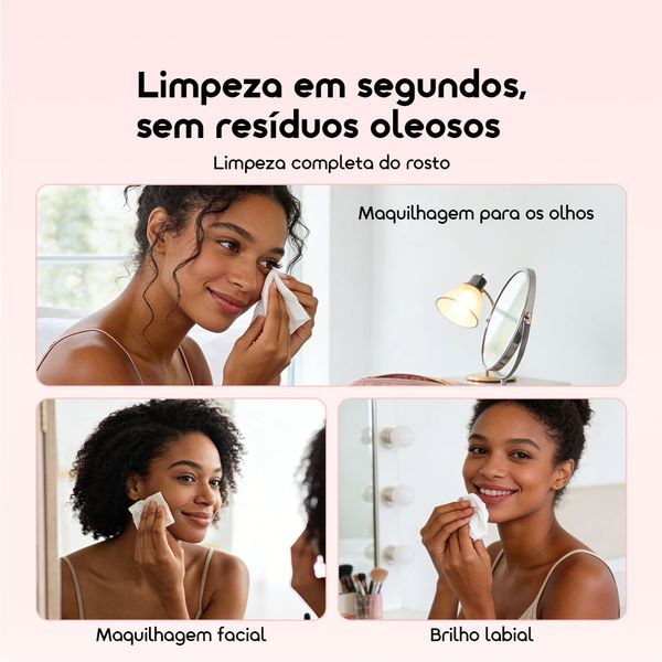 Meltique 1*30 Lenços Desmaquilhantes com Ácido Hialurónico Sem Álcool 3