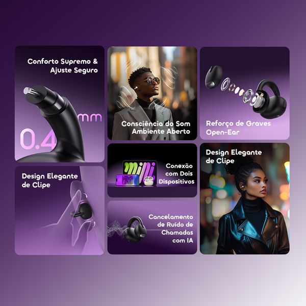 OpenSnap Clip-On Open-Ear True Wireless Earbuds 2