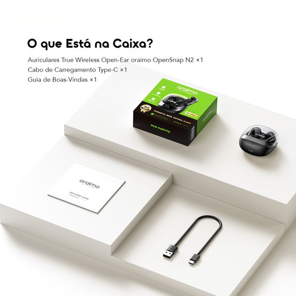 OpenSnap N2 Auscultadores sem fios de carregamento rápido com graves profundos e design aberto 11