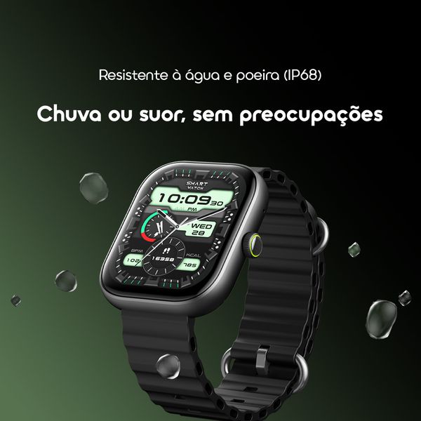 oraimo Watch 6 Relógio inteligente com monitor de ritmo cardíaco e oxigénio no sangue com ecrã TFT de 2,04" 8