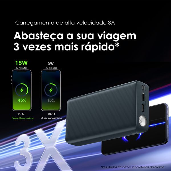 PowerBox 300 Lit Bateria externa de 30000mAh e 15W 2