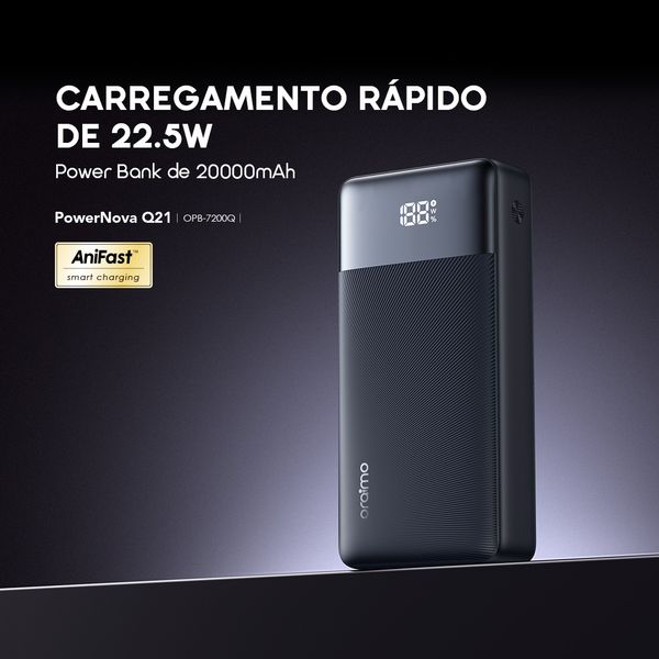 PowerNova Q21 20000mAh 22.5W Acumulador de Energia