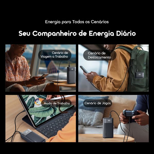 PowerNova Q21 20000mAh 22.5W Acumulador de Energia 10