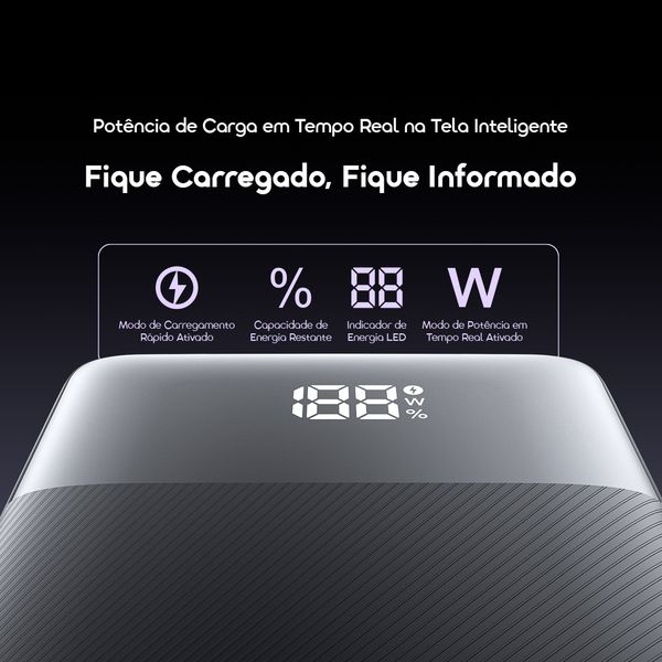 PowerNova Q21 20000mAh 22.5W Acumulador de Energia 6