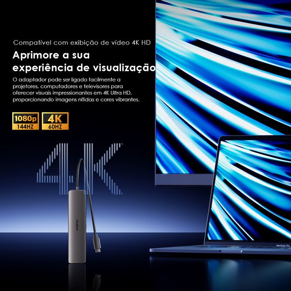 PowerTrans Adaptador multifunções USB-C 7 em 1 9