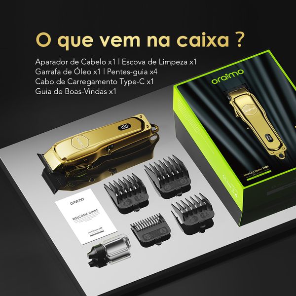 Smart Clipper 2 Gold Cortador de Cabelo Profissional 7