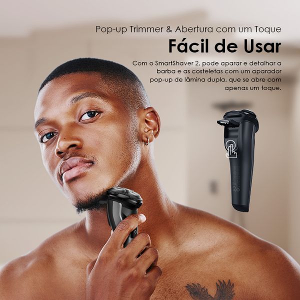Smart Shaver 2 IPX7 Barbeador com Suavidade 5