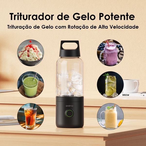 SmartBlender Go 500ML Liquidificador Portátil 8