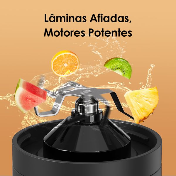 SmartBlender Go 500ML Liquidificador Portátil 9