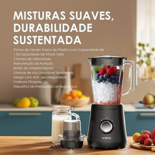 SmartBlender Sleek 1.5L 2 Liquidificador de velocidade 6