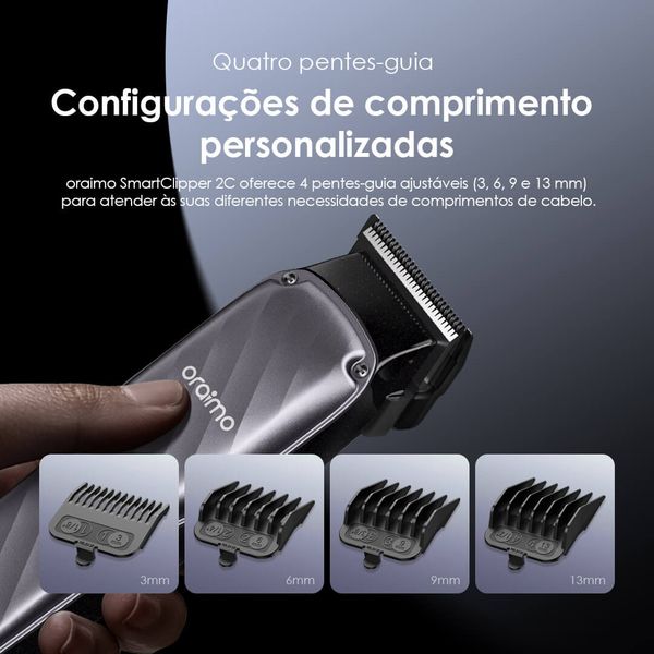 SmartClipper 2C Máquina de Cortar Cabelo Profissional 5