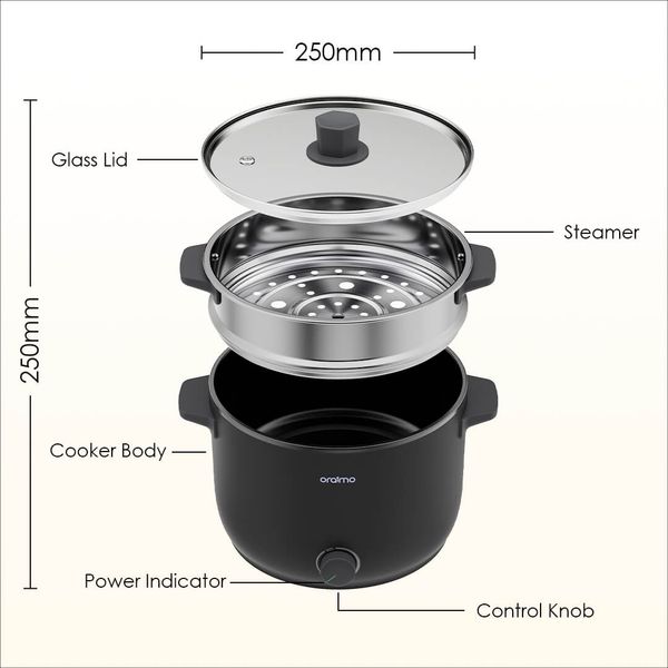 SmartCooker 1000W 3L Fogão Elétrico